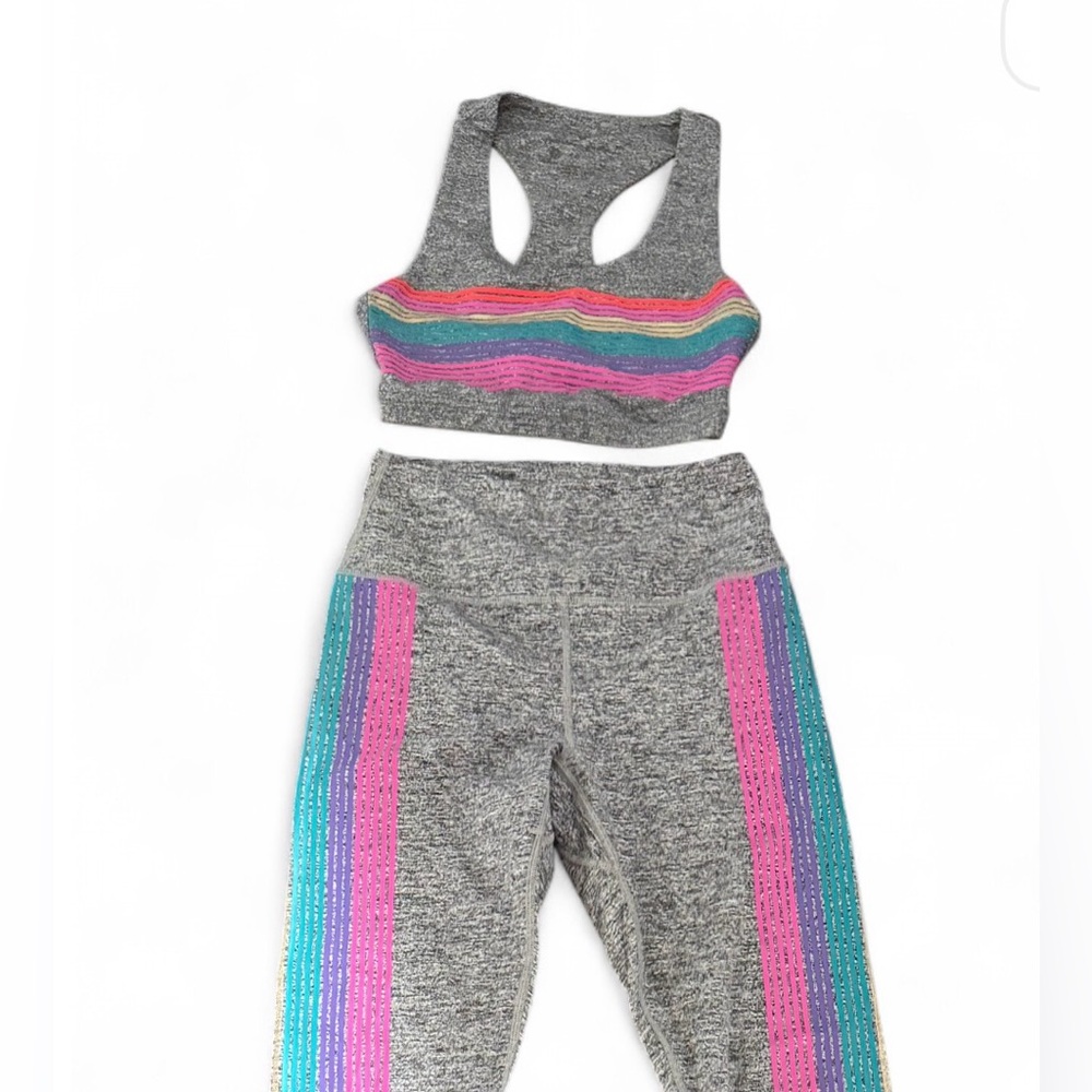 Spiritual Gangster Essential Tank & High-Waist Active Leggings w/ Sides Set XS